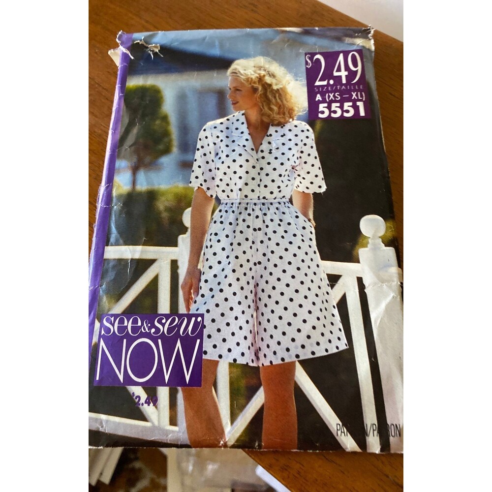 Butterick Sewing pattern 5551 XS-XL Shorts & Shirts